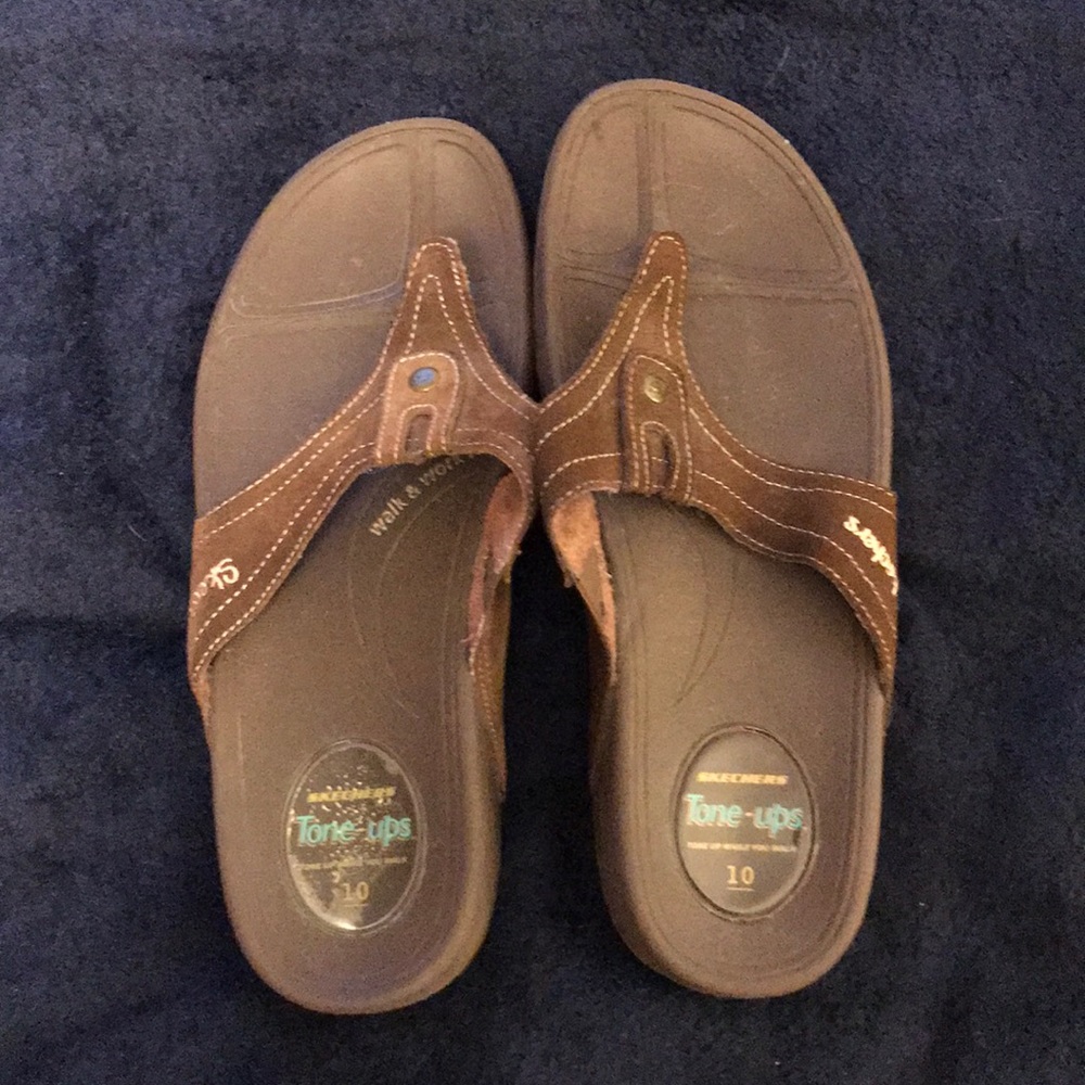 Skechers tone-up flip flops